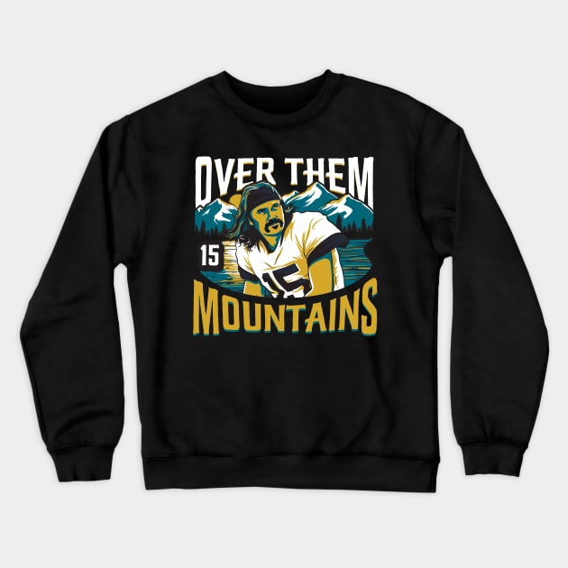 Gardner Minshew Jacksonville Uncle Rico Jaguars Mustache Crewneck Sweatshirt by stayfrostybro